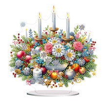 Load image into Gallery viewer, Acrylic Special Shape Flower Candle Diamond Painting Desktop Ornaments for Home
