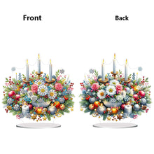 Load image into Gallery viewer, Acrylic Special Shape Flower Candle Diamond Painting Desktop Ornaments for Home