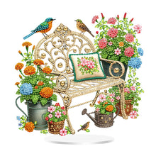 Load image into Gallery viewer, Acrylic Special Shaped Garden Lounge Chair Table Top Diamond Painting Ornament