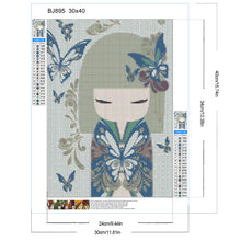 Load image into Gallery viewer, Diamond Painting - Full Round - Japanese Doll (30*40CM)