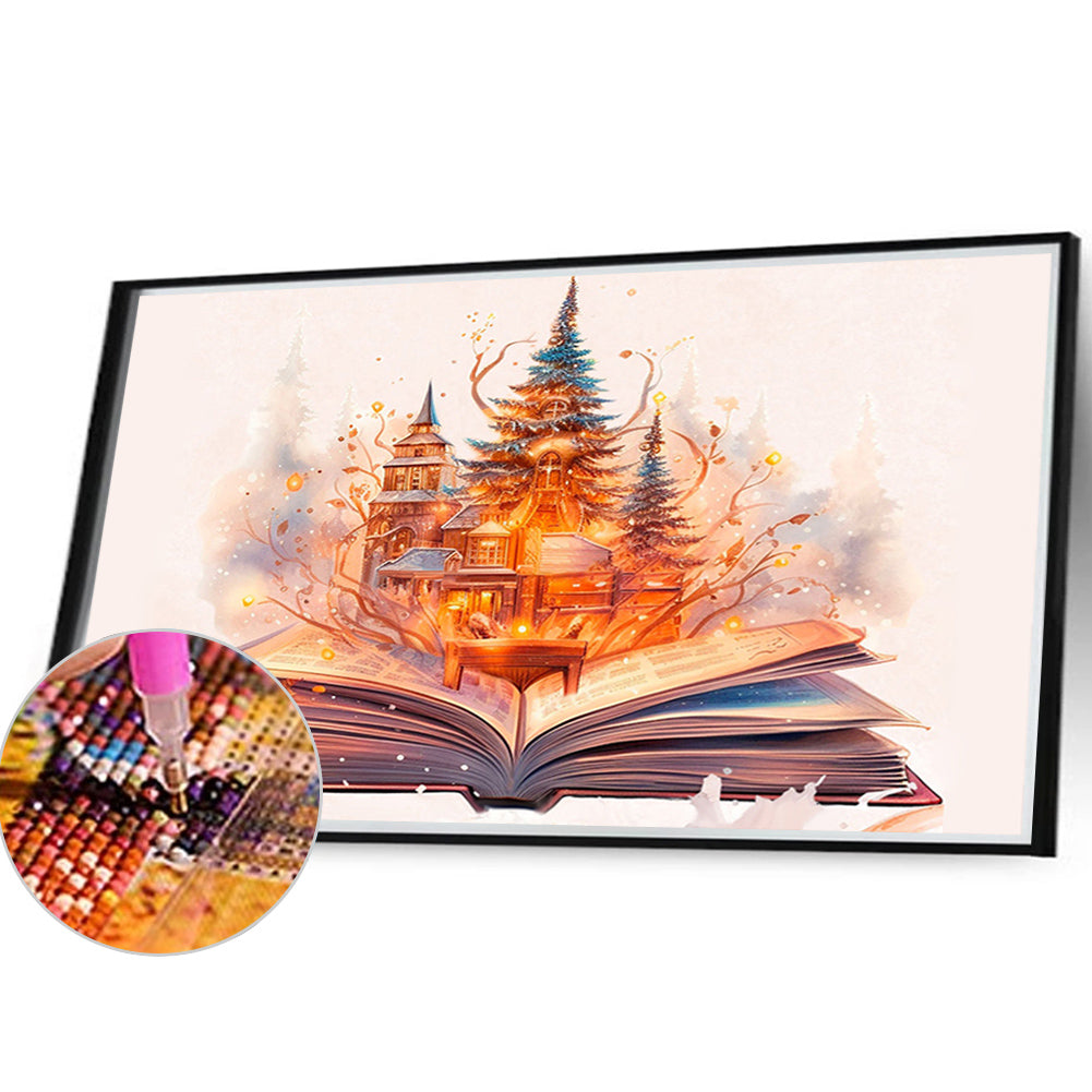 Diamond Painting - Full Round - Book Castle (30*40CM)