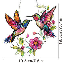 Load image into Gallery viewer, Acrylic Special Shaped Birds Flowers Hanging Diamond Art Kits Bedroom Decoration