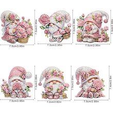 Load image into Gallery viewer, 6Pcs Acrylic Gnome Diamond Painting Fridge Magnet Cute Fridge Stickers