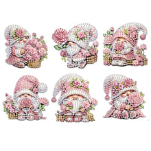 Load image into Gallery viewer, 6Pcs Acrylic Gnome Diamond Painting Fridge Magnet Cute Fridge Stickers