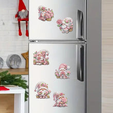 Load image into Gallery viewer, 6Pcs Acrylic Gnome Diamond Painting Fridge Magnet Cute Fridge Stickers