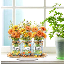 Load image into Gallery viewer, Acrylic Special Shape Flowers Diamond Painting Desktop Ornaments for Office