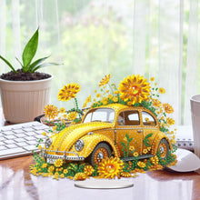 Load image into Gallery viewer, Acrylic Special Shape Flowers Car Diamond Painting Desktop Ornaments for Office