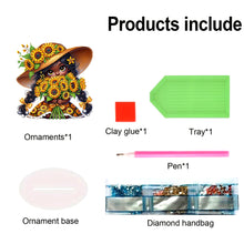 Load image into Gallery viewer, Acrylic Special Shape Sunflower Girl Diamond Painting Desktop Ornaments