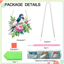Load image into Gallery viewer, Acrylic Special Shape Flowers Bird Diamond Painting Hanging Pendant for Wall