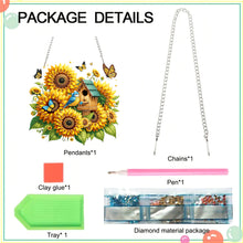 Load image into Gallery viewer, Acrylic Special Shape Sunflower Diamond Painting Hanging Pendant for Wall