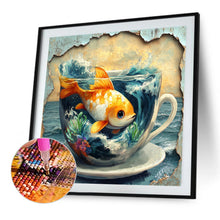 Load image into Gallery viewer, AB Diamond Painting - Full Round - Goldfish in cup (40*40CM)
