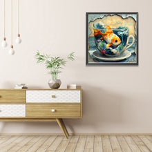Load image into Gallery viewer, AB Diamond Painting - Full Round - Goldfish in cup (40*40CM)
