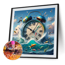 Load image into Gallery viewer, AB Diamond Painting - Full Round - Alarm clock in water (40*40CM)
