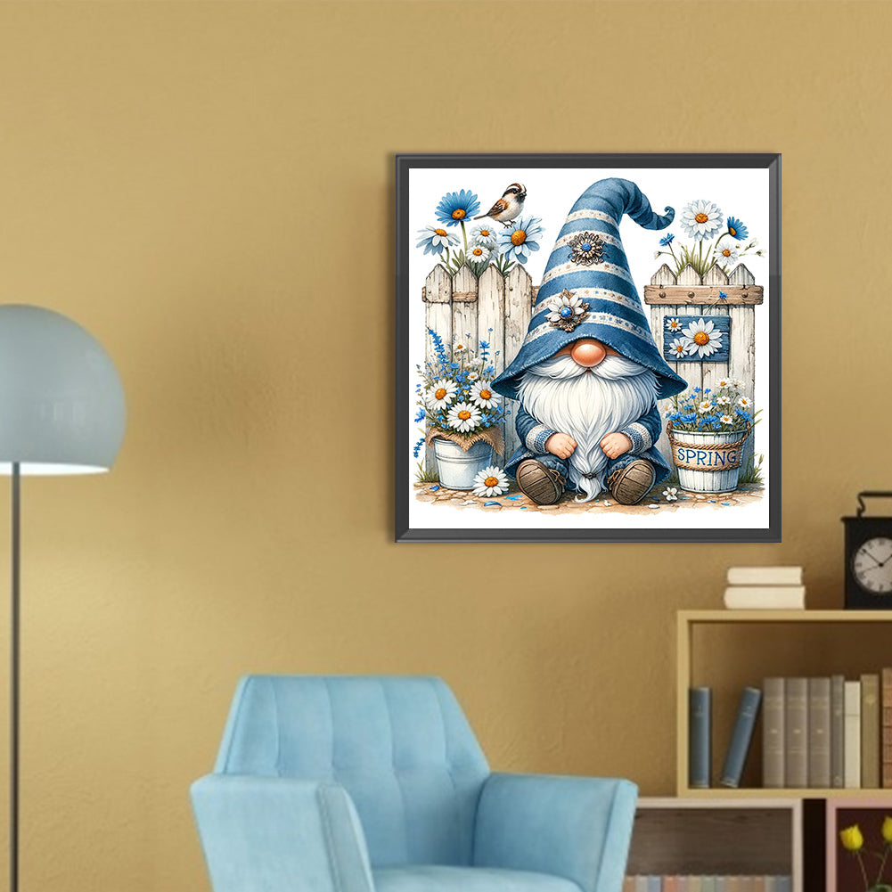 AB Diamond Painting - Full Round - Gnome spring (30*30CM)