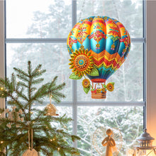 Load image into Gallery viewer, Flower Hot Air Balloon Diamond Art Pendant 5D DIY Diamond Painting Dots Pendant