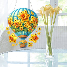 Load image into Gallery viewer, Flower Hot Air Balloon Diamond Art Pendant 5D DIY Diamond Painting Dots Pendant