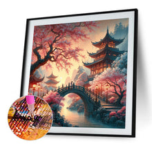 Load image into Gallery viewer, AB Diamond Painting - Full Round - Small bridge and pavilion (40*40CM)