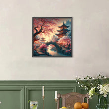 Load image into Gallery viewer, AB Diamond Painting - Full Round - Small bridge and pavilion (40*40CM)