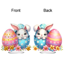 Load image into Gallery viewer, Acrylic Special Shaped Easter Bunny Eggs Diamond Painting Tabletop Ornaments Kit