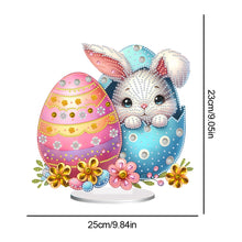 Load image into Gallery viewer, Acrylic Special Shaped Easter Bunny Eggs Diamond Painting Tabletop Ornaments Kit