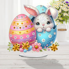 Load image into Gallery viewer, Acrylic Special Shaped Easter Bunny Eggs Diamond Painting Tabletop Ornaments Kit
