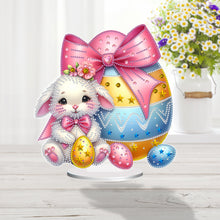 Load image into Gallery viewer, Acrylic Special Shaped Easter Bunny Eggs Diamond Painting Tabletop Ornaments Kit