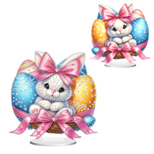 Load image into Gallery viewer, Acrylic Special Shaped Easter Bunny Eggs Diamond Painting Tabletop Ornaments Kit