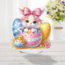 Load image into Gallery viewer, Acrylic Special Shaped Easter Bunny Eggs Diamond Painting Tabletop Ornaments Kit