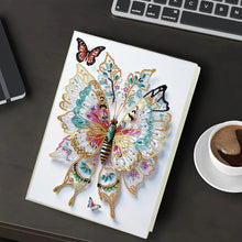 Load image into Gallery viewer, Diamond Embroidery Notebook 60 Pages for Home Office Art Drawing (Butterfly 1)