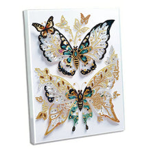 Load image into Gallery viewer, Diamond Embroidery Notebook 60 Pages for Home Office Art Drawing (Butterfly 2)