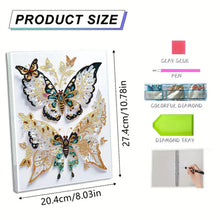 Load image into Gallery viewer, Diamond Embroidery Notebook 60 Pages for Home Office Art Drawing (Butterfly 2)