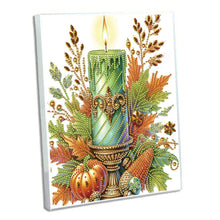 Load image into Gallery viewer, Diamond Embroidery Notebook 60 Pages for Home Office Art Drawing (Candle)