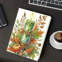 Load image into Gallery viewer, Diamond Embroidery Notebook 60 Pages for Home Office Art Drawing (Candle)