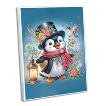 Load image into Gallery viewer, Diamond Embroidery Notebook 60 Pages for Home Office Art Drawing (Penguin 1)