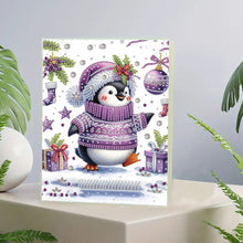 Load image into Gallery viewer, Diamond Embroidery Notebook 60 Pages for Home Office Art Drawing (Penguin 2)