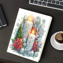 Load image into Gallery viewer, Diamond Embroidery Notebook 60 Pages for Home Office Art Drawing (Candle)
