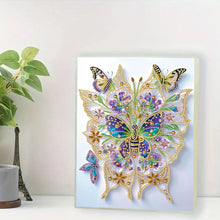 Load image into Gallery viewer, Diamond Embroidery Notebook 60 Pages for Home Office Art Drawing (Butterfly 3)