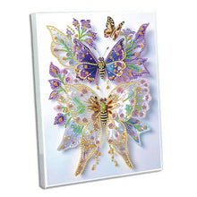 Load image into Gallery viewer, Diamond Embroidery Notebook 60 Pages for Home Office Art Drawing (Butterfly 4)