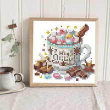 Load image into Gallery viewer, 12pcs Mini Diamond Painting Set - Full Round - Christmas cocoa coffee (15*15CM)