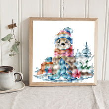 Load image into Gallery viewer, 12pcs Mini Diamond Painting Set - Full Round - snow animals (15*15CM)