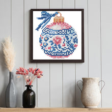 Load image into Gallery viewer, 12pcs Mini Diamond Painting Set - Full Round - Christmas blue gift (15*15CM)