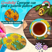 Load image into Gallery viewer, 6Pcs Wooden Animals DIY Coaster Diamond Dot Kits for Adults Beginners