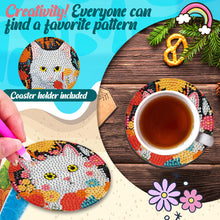 Load image into Gallery viewer, 6Pcs Wooden Animals DIY Coaster Diamond Dot Kits for Adults Beginners