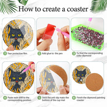 Load image into Gallery viewer, 6Pcs Wooden Animals DIY Coaster Diamond Dot Kits for Adults Beginners