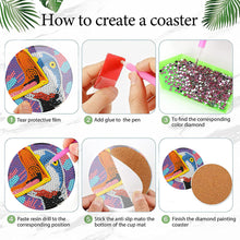 Load image into Gallery viewer, 6Pcs Wooden Animals DIY Coaster Diamond Dot Kits for Adults Beginners