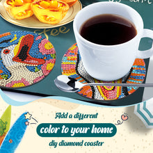 Load image into Gallery viewer, 6Pcs Wooden Animals DIY Coaster Diamond Dot Kits for Adults Beginners