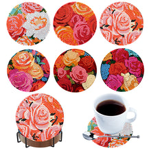 Load image into Gallery viewer, 6Pcs Wooden Animals DIY Coaster Diamond Dot Kits for Adults Beginners