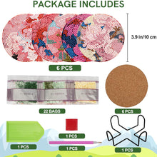 Load image into Gallery viewer, 6Pcs Wooden Animals DIY Coaster Diamond Dot Kits for Adults Beginners