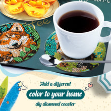 Load image into Gallery viewer, 6Pcs Wooden Animals DIY Coaster Diamond Dot Kits for Adults Beginners