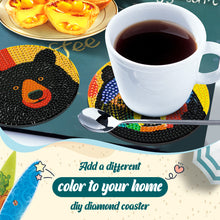 Load image into Gallery viewer, 6Pcs Wooden Animals DIY Coaster Diamond Dot Kits for Adults Beginners